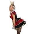 thumbnail image 3 of Leg Avenue Women's Queen of Hearts Halloween Costume, Multicolor, Medium, 3 of 5