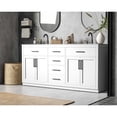 thumbnail image 3 of Elegant Kitchen and Bath Alden 72 inch Double Bathroom Vanity in White, 3 of 10