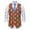 Dark Gray, variant on Western Vest for Men Men'S Vest Paisley Floral Print Vest Wedding Party African Big Joy Vest (No Tie and Shirt) Orange L