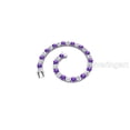 thumbnail image 2 of Amethyst and zircon bracelet, February Birthstone Amethyst jewelry, Sterling silver, Silver jewelry, Silver bracelet, 925 silver, Bracelet for wedding anniversary, Link Bracelet Bangle, Christmas Gift, 2 of 3
