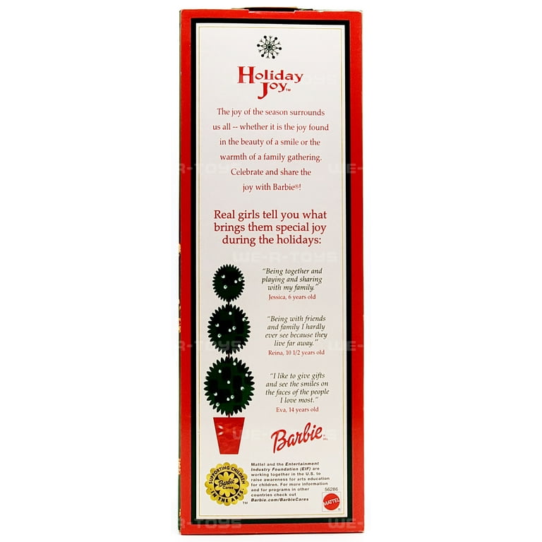 Free Shipping! 2003 Holiday Joy Barbie Doll - Walmart.com