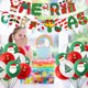 thumbnail image 3 of Billuyoard Globos de látex de 12 pulgadas para fiesta temática navideña con decoraciones de pancartas, decoración navideña de Año Nuevo 2022 para el Kits de decoración para fiestas Billuyoard HA008288-00, 3 of 6