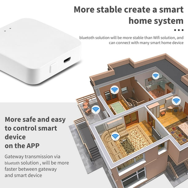 Passerelle Multifonction ZigBee Hub 3.0 pour Maison Connectée sans Fil,  Commande Vocale Compatible avec Alexa Google Home 