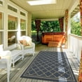 thumbnail image 5 of Ottomanson Jardin Moroccan Trellis Design 5x7 Non Shedding Indoor Area Rug, 5'3" x 6'11", Blue, 5 of 9