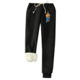 thumbnail image 1 of Womens' Warm Legging Tummy Control Printed Leggings With Elastic Drawstring Pockets And Thick Insulation Pants On Clearance, 1 of 8