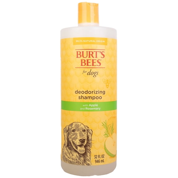 Burt's Bees For Dogs Natural Deodorizing Shampoo Odor Control Made with Apple & Rosemary 32 oz.