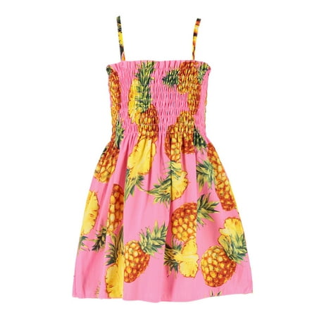 

DNDKILG Baby Toddler Girls Print Bow Dresses Summer Sleeveless Dress Square Neck Sundress Hot Pink 12M-6Y 110