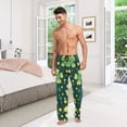 thumbnail image 7 of Cotton Mens PJ Pajama Pants Bottoms Waistband Sleepwear with Pockets Clover and Dots, 7 of 7