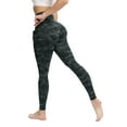 thumbnail image 3 of Women's High Waist Yoga Pants, Ultra Fine Brushed Camouflage Leggings with Pockets, Booty Lifting Workout Pants for Fitness, Running, Daily Wear and Gym-Gray, 3 of 9