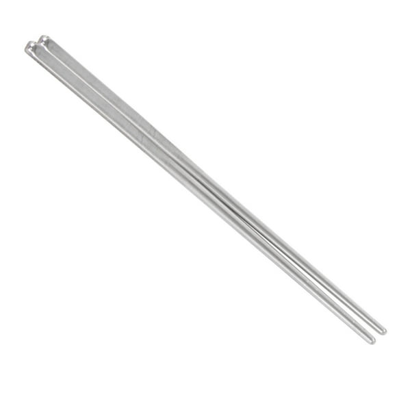 Agiferg Chopsticks 5 Pairs Of Metal Reusable Korea-Chinese Square Non-slip Stainless Steel Chopsticks