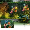 thumbnail image 4 of Solar-Powered Wrought Iron Bee Stake Lights - Handcrafted Outdoor Ground Lighting for Gardens, Cemetery Decor & Seasonal Yard Art, 4 of 5
