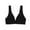 Black, variant on ibuvkizy Sports Bras for Women,Wirefree Mesh Breathable Underwear,Womens Deep V Large Bra Bottom Sexy Sports Yoga Wrapped Chest Scarless Back Sleeping Underwear,Comfort Full Figure Bralettes