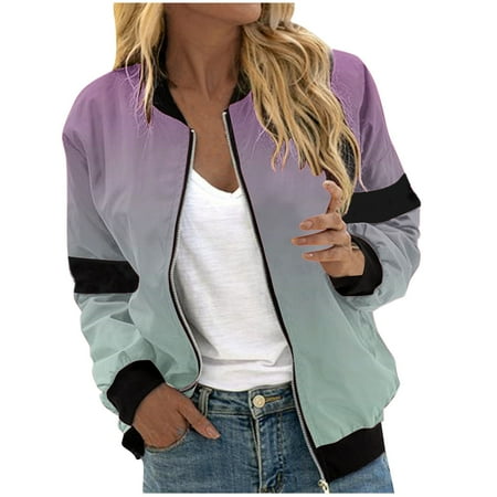 Running Jackets for Women New Zip up Jackets for Women Casual Lightweight Fall Fashion Outfits Coat Outerwear Windbreaker with Pockets Black XL