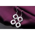 thumbnail image 3 of QQTDFG 925Sterling Silver Square Cushion Women's Necklace Bracelet Earrings Set SY163-default, 3 of 4