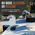 thumbnail image 6 of BEEST Multi-Purpose Primer - Gray, 1 Gallon Covers up to 250 Sq Ft| Liquid Rubber Deck Coating - Elastomeric Roof Coating - Water-Based, High-Adhesion Bonding Primer for Concrete, Metal, Wood, TPO, 6 of 8