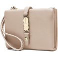 thumbnail image 5 of Bolsa de herramientas Carteras de mujer beige pequeñas carteras de mujer con pulsera plegable Rfid para monedero con correa de mano, 5 of 5