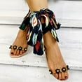 thumbnail image 6 of Clearance VerPetridure Retro Women's Sandals Summer Casual Flowers Open Toe Breathable Sandals Cross Strap Beach Shoes, 6 of 8