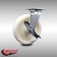 thumbnail image 2 of 8 Inch Stainless Steel Nylon Swivel Caster with Roller Bearing and Brake SCC, 2 of 2