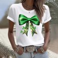 thumbnail image 5 of biudgviw St Patricks Day Women Short Sleeve Crewneck T-Shirt Fashion Casual Printed Graphic Tee Tops Festival Outfits, 5 of 5