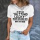 thumbnail image 5 of mfyjkho Tops Para Mujer, Blusa De Manga Corta Para Mujer Con Estampado De Letras Divertidas Para El Trabajo En Verano Tops Y Blusas Para Mujer Xxl, 5 of 8