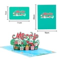 thumbnail image 2 of Tarjeta emergente de Feliz Navidad, Tarjetas de felicitación emergentes 3D para Navidad, Tarjetas de Navidad emergentes, Tarjeta de Navidad 3D, 2 of 5