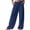 Blue, variant on Outfmvch Flowy Pants for Women Flowy Wide Leg Drawstring High Waist High Waisted Linen Pants Women' S Culottes Women's Culottes Wide Leg Linen Pants with Side Pockets Baggy Straight Leg Beige S-2XL