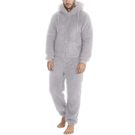 

Outfmvch Pajamas for Women Set Parachute Pants for Women Long Sleeve Pajamas Zipper Hooded Jumpsuit Pajamas Warm Rompe Jumpsuit Nightgowns for Women Grey XXXXL