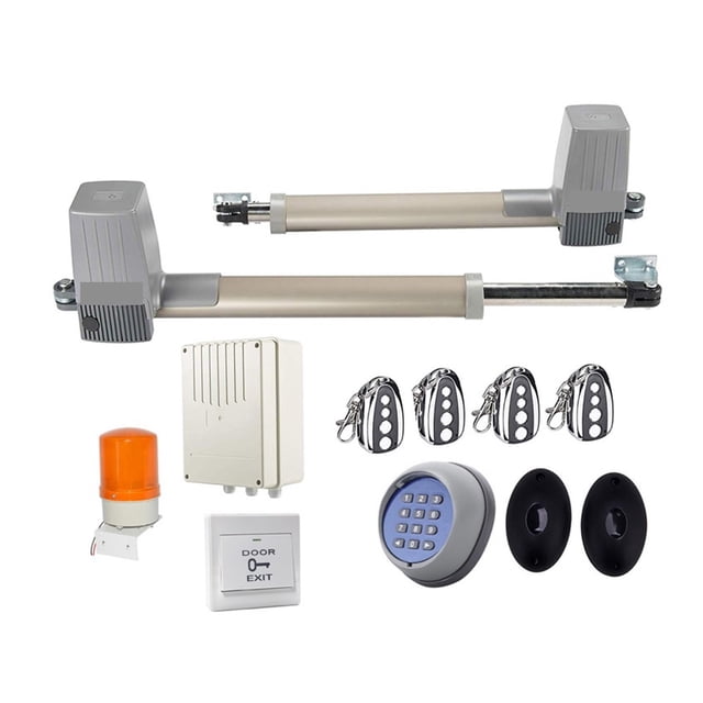DC 300KG 2.5Meter Double Arm Solar Gate Actuator Auto Swing Door Operator Electric 24vdc Swing Gate Opener ,Easy to Install