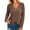Brown, variant on Long Sleeve V-neck Women Crochet Cardigan Casual Button Down Sweater