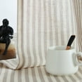 thumbnail image 3 of JINCHAN Striped Linen Curtains for Living Room Bedroom Grey Ticking Stripe Drapes Light Filtering Pinstripe Window Treatment 2 Panels W50 x L90, 3 of 7