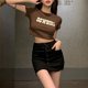 thumbnail image 2 of Summer Women Crop Lady Slim Crew Neck Fashion Tank Blouse T-Shirt Tops, 2 of 8