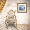 thumbnail image 3 of LightBoxJournal 20x20 Gold Ornate Wood Framed with Double Matting Museum Art Print Titled - Signs_SeaLife_Typography_LiveToDive, 3 of 4