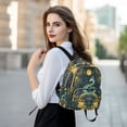 thumbnail image 6 of FORMRS Mini Backpack Purse for Women Travel Daypack Casual Shoulder Bag, Green Celestial Serpent, 6 of 7