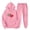 Pink, variant on ibuvkizy Winter Outfits for Women 2025!Outfits Men's and Women's Sports Tracksuits Long Sleeve Pullover Hoodies Sweatshirt Loose Coat and Sweatpants Fall Winter Suit Purple,S