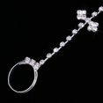 thumbnail image 4 of Cristal brillante Diamante de imitación Tobillera nupcial del del pie Playa Joyería de cadena de piezaza jinwen Tobilleras de novia de boda, 4 of 8