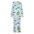 thumbnail image 5 of Tnhcen Warm Pajamas 2 Piece Christmas Print V-Neck Long Sleeve Pants Soft Loungewear Cozy Home Clothes Nightwear S-3XL, 5 of 6