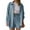 C-Blue64, variant on DHFJKG Women's 2 Piece Sets Spring Summer Outfits For Women Long Sleeve Button Up Collar Shirt High Waist Drawstring Shorts Casual Daily Wear Comfortable Outfit