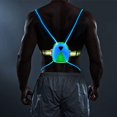 thumbnail image 3 of Longu 360 Led Gilet Réfléchissant Lumière de Sécurité USB Rechargeable Révolutionnaire Illuminé Course Cyclisme Fibre Optique Led Multicolore Femmes Hommes, Enfants Taille Ajustable Équipement Léger pour Jogging Vélo, 3 of 5
