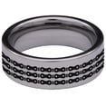 thumbnail image 4 of Bike and Chain Tungsten Carbide Ring, 4 of 9
