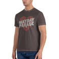 thumbnail image 4 of Mayday Parade Men'S Heart T-Shirt Black Men'S Basic Short Sleeve T-Shirt Coffee 4x-Large, 4 of 5