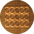 thumbnail image 1 of Ahgly Company Indoor Round Southwestern Orange Country Area Rugs, 6' Round, 1 of 1
