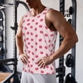 thumbnail image 5 of KLL Cute Pig Nose Print Men's Muscle Gym Workout Stringer Tank Tops Bodybuilding Fitness T-Shirts Tank Tops Men-Small, 5 of 7