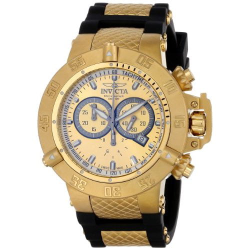 Invicta Men's 5517 Subaqua Collection Gold-Tone Chronograph Watch ...