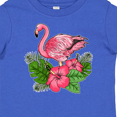 thumbnail image 4 of Inktastic Flamingo with Tropical Flowers Boys or Girls Baby T-Shirt, 4 of 5