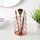 thumbnail image 4 of Portalápices de metal para escritorio, vaso para brochas de maquillaje, portalápices, organizador de oficina y hogar, oro rosa, 4 of 5