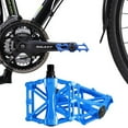 thumbnail image 5 of Gamexcel 1 Pair Bicycle Pedals Aluminum Alloy Flat Platform Universal 9/16 In. for BMX and MTB City Bike, Blue, 5 of 6