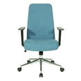 thumbnail image 4 of OSP Home Furnishings Evanston Office Chair in Sky Fabric with Chrome Base, 4 of 6
