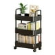 thumbnail image 1 of Toystoory Solución de almacenamiento, organizador deslizante delgado para cocina y baño, fácil de mover y transportar, carrito de Almacenamiento y organización del hogar Negro, 1 of 6