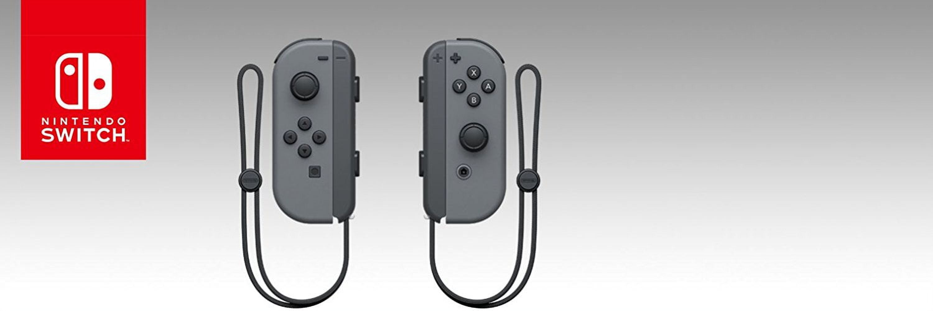 Restored Nintendo Switch Joy Con Pair, Gray Refurbished