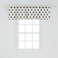 thumbnail image 2 of Ambesonne Christmas Window Valance, Fir Tree Silhouette, 54" X 18", Charcoal Grey and Ivory, 2 of 3
